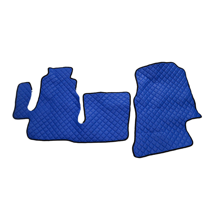 Leather Floor Mats – suitable for Mercedes Sprinter I 2000–2006, Blue