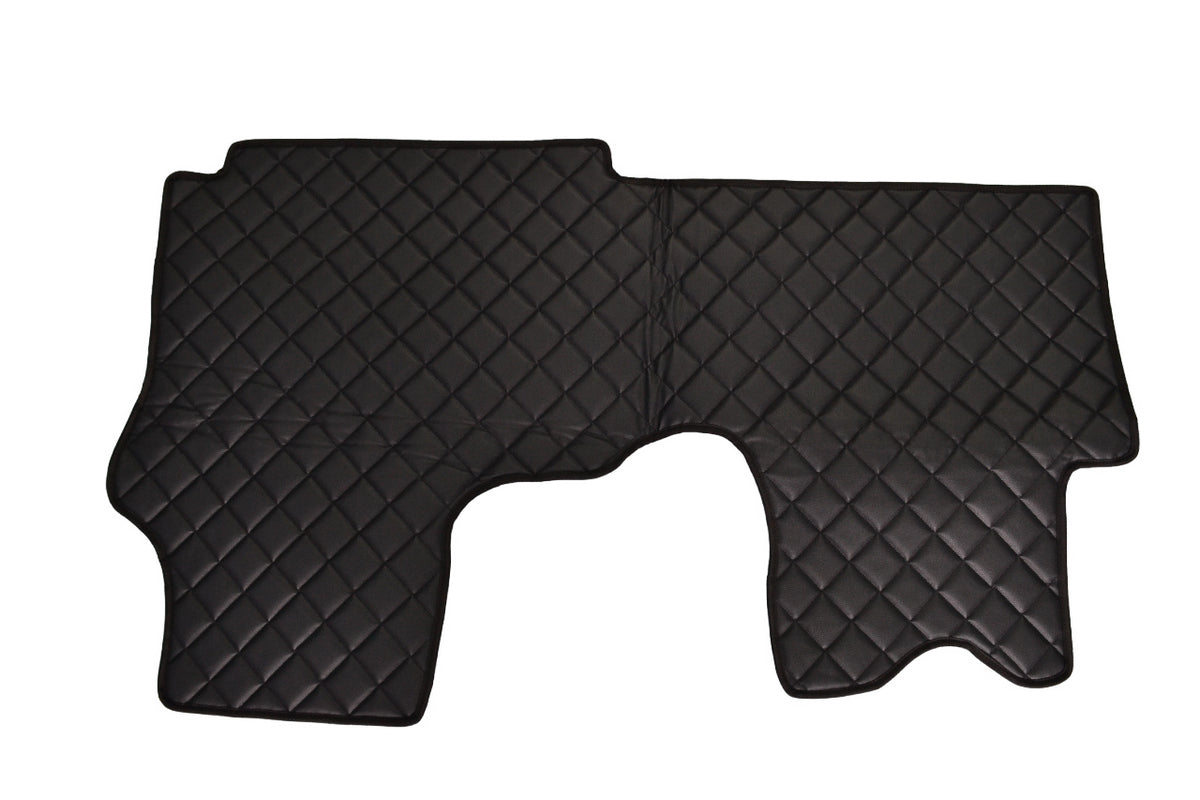 Tapis de sol de voiture en cuir – adapté pour Opel Vivaro II 2015+, 1+2 places, noir