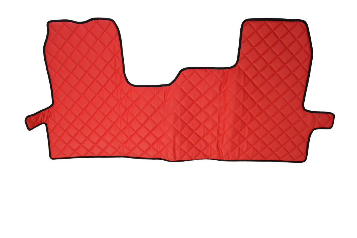 Red Eco Leather Floor Mats – suitable for Ford Transit VII 2006–2013, Poland