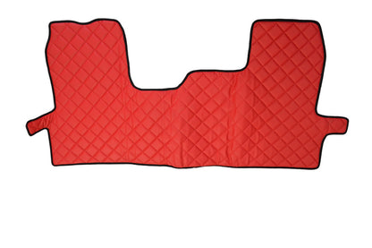 Red Eco Leather Floor Mats – suitable for Ford Transit VII 2006–2013, Poland