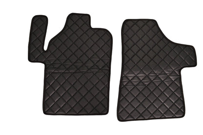 Tapis de sol en cuir – adaptés pour Mercedes Vito II et Mercedes Viano II 2004–2014, noir
