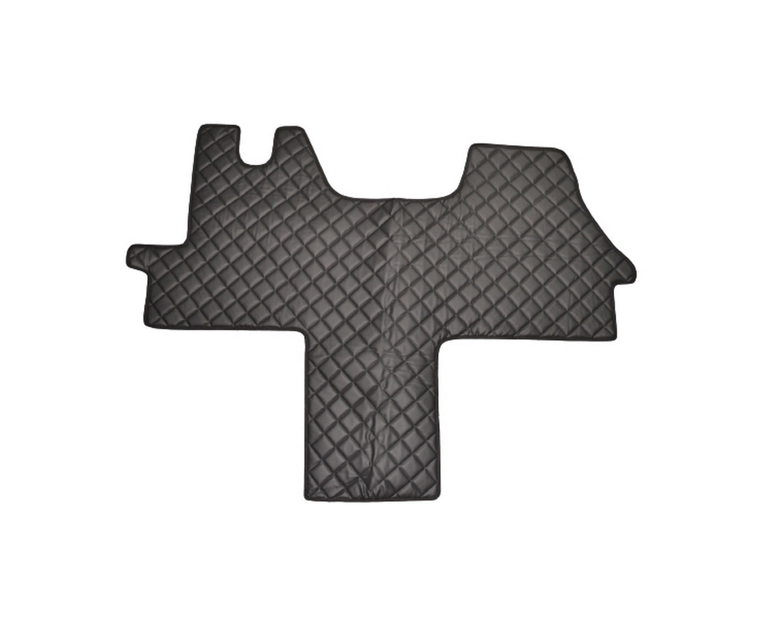 Black Eco Leather Floor Mats – suitable for Peugeot Boxer, suitable for Fiat Ducato, suitable for Citroen Jumper, 2006+