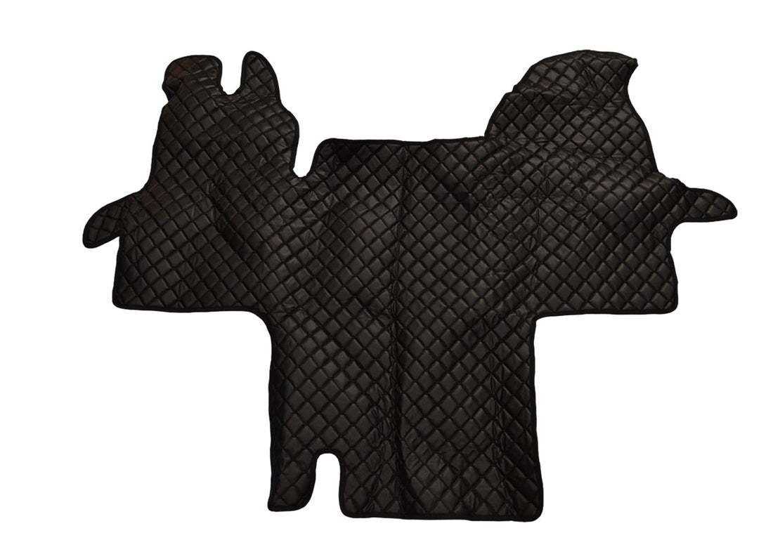 Black Eco Leather Floor Mats – suitable for Renault Master II 2003–2009, 1+1 Front Seats