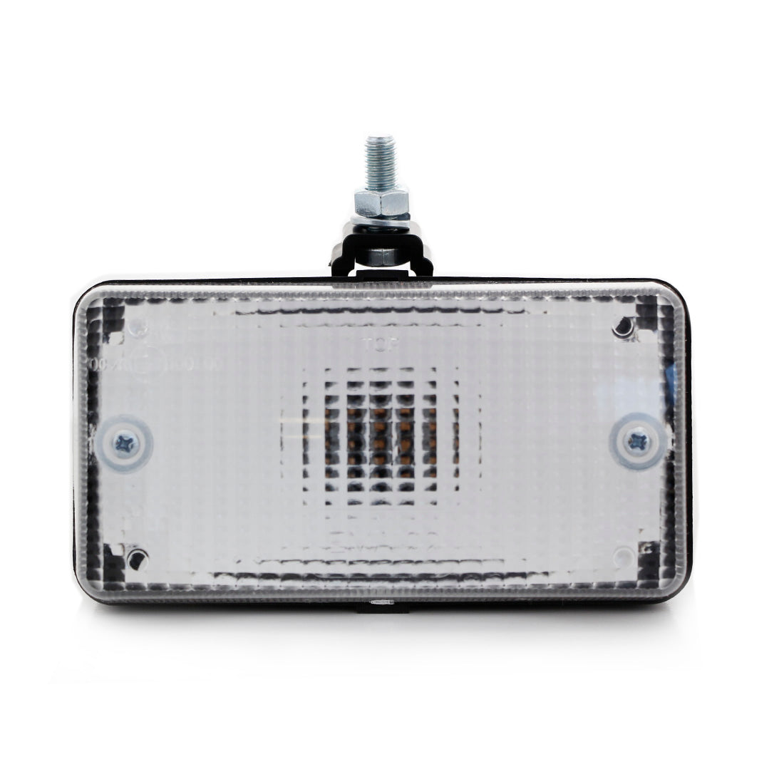 Feu de recul ovale, cabochon blanc, fixation 1 boulon, compatible ampoule P21W