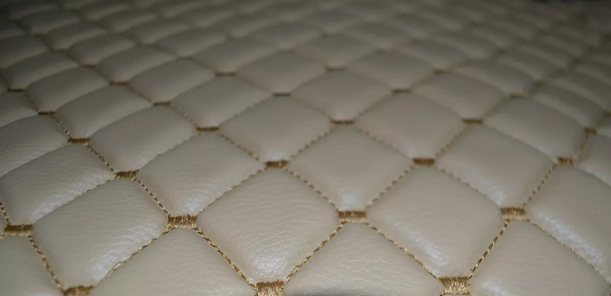 Tapis de porte et de tableau de bord – cuir synthétique (éco-cuir) beige adapté pour DAF XF/XG 2021+