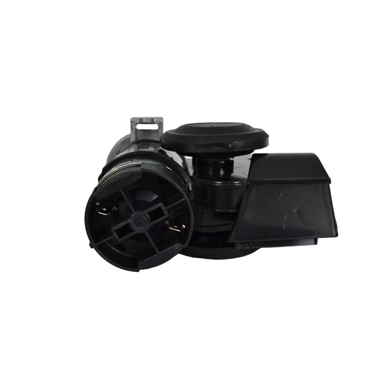 Mini double avertisseur pneumatique avec compresseur – 139 dB, 12 V, noir