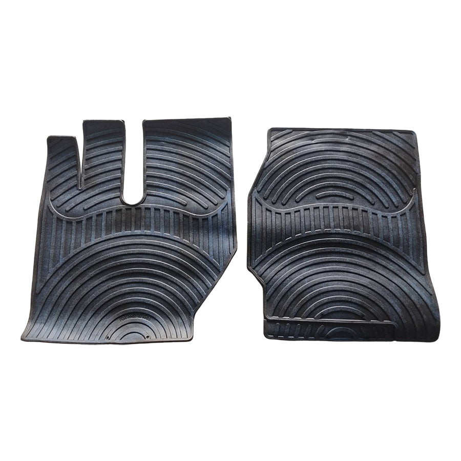Jeu de tapis de sol en caoutchouc – adapté pour Volvo FH12/FH16 2002–2020, noir