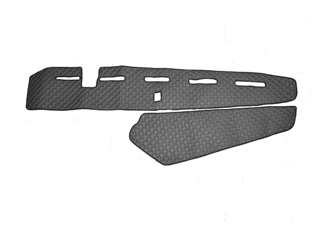 Tapis de tableau de bord – cuir synthétique (éco-cuir), gris, adapté pour Volvo FH4 avec capteur, 2013+