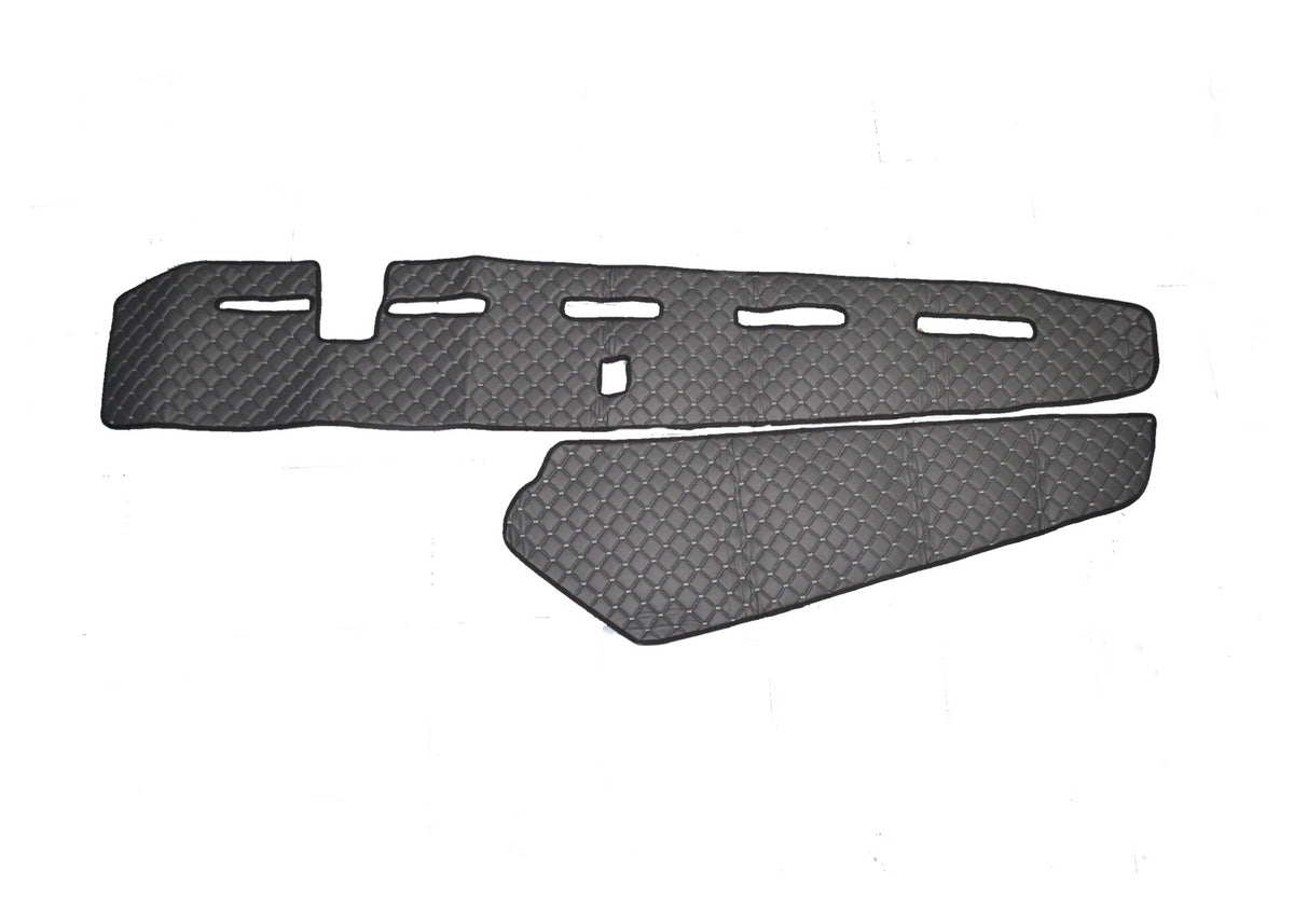 Tapis de tableau de bord – cuir synthétique (éco-cuir), gris, adapté pour Volvo FH4 avec capteur, 2013+