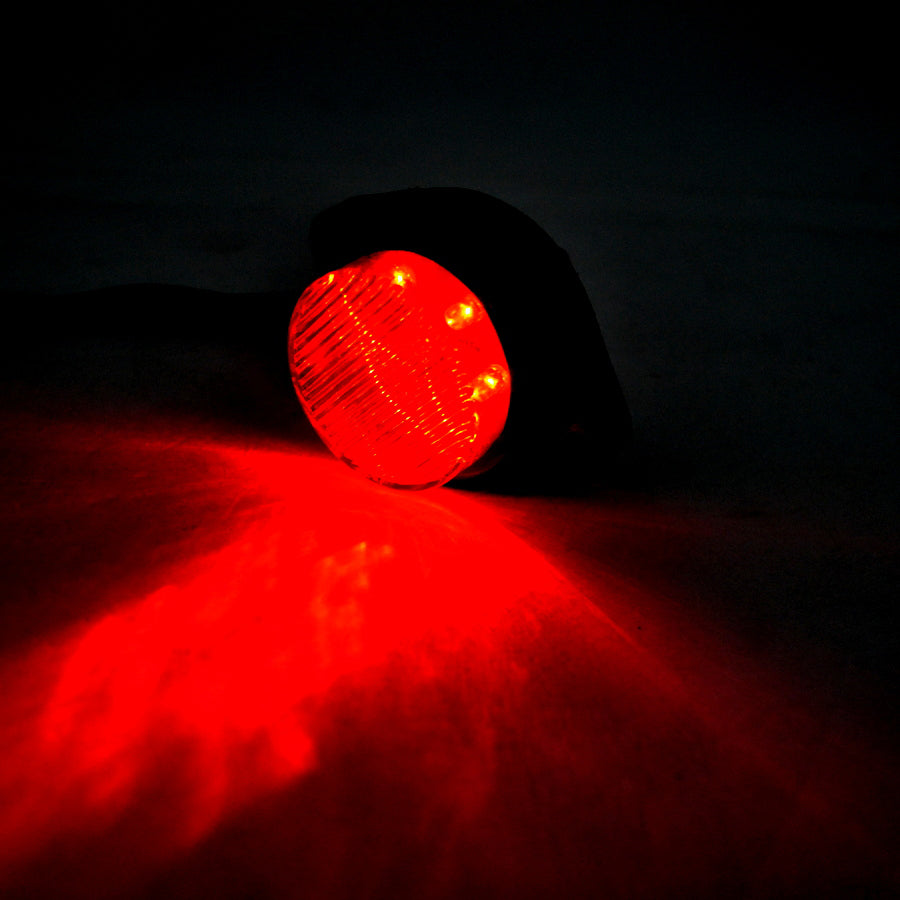 Rotes rundes LED-Markierungslicht 24V – Positions- und Begrenzungsleuchte