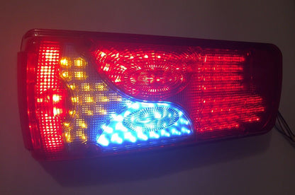 Feu arrière combiné gauche à LED – 12 V, 400×160×85 mm, entraxe de fixation 150 mm, adapté pour MAN