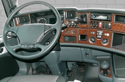 Σετ αυτοκόλλητων σιλικόνης ταμπλό – Mahogany, κατάλληλο για Scania R 2010–2016, 54 τμχ