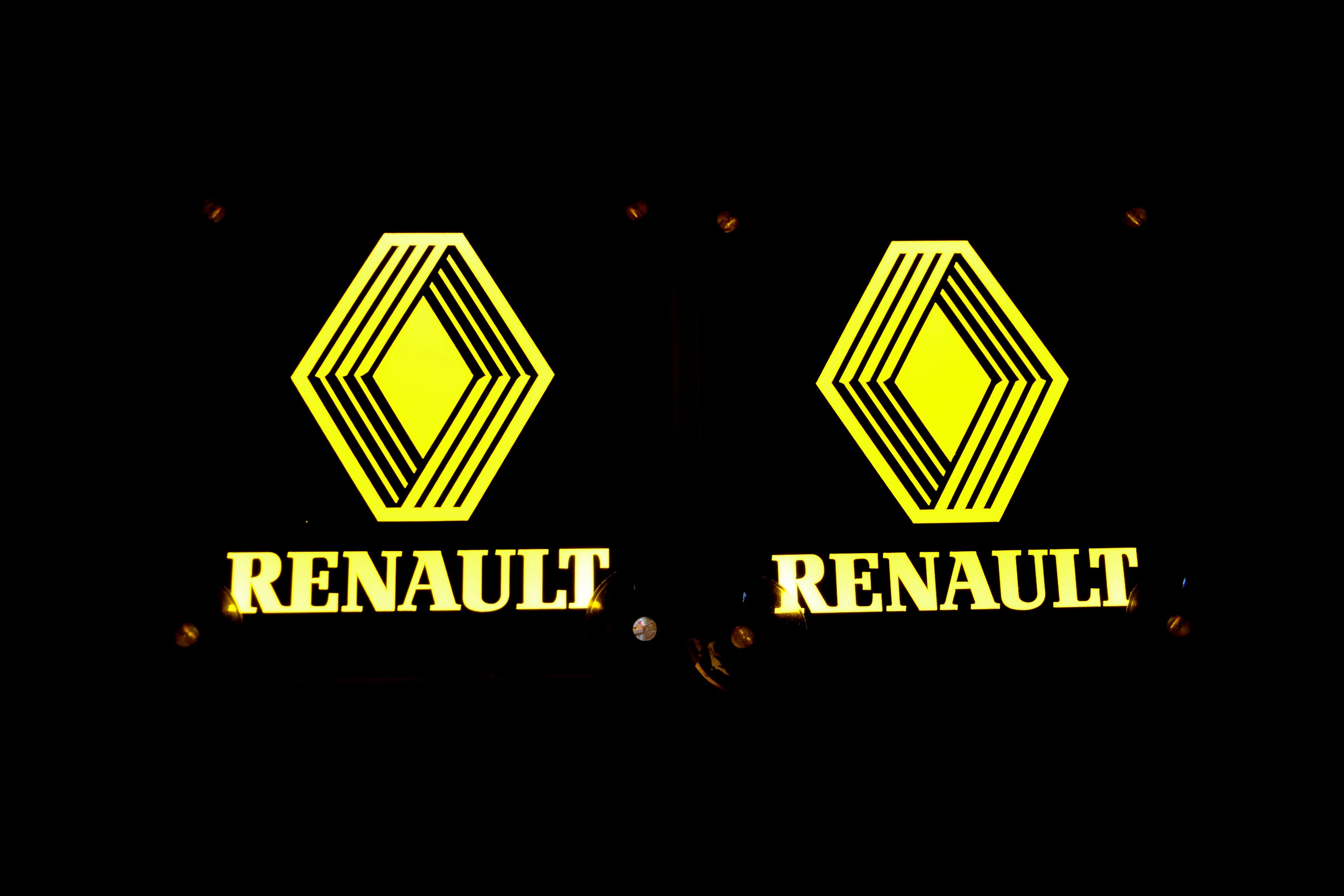 Panneaux intérieurs noirs de pare-brise adaptés pour Renault – Accent jaune