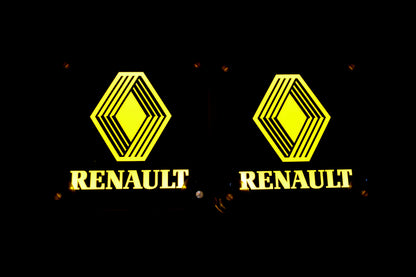 Panneaux intérieurs noirs de pare-brise adaptés pour Renault – Accent jaune