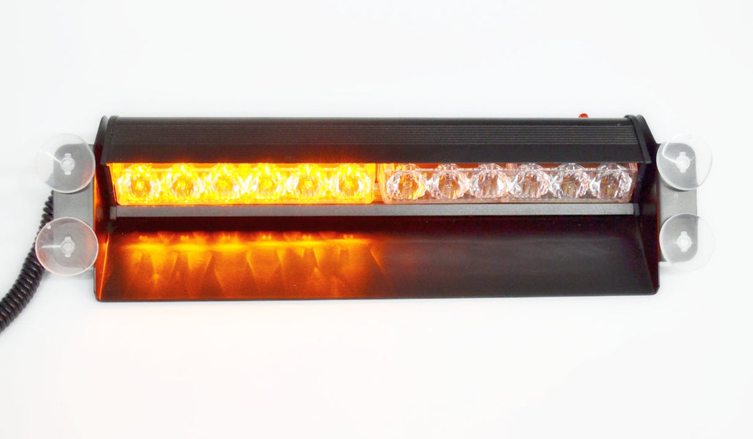 Gyrophare LED intérieur, 12 diodes, feu d’avertissement intérieur 3 fonctions