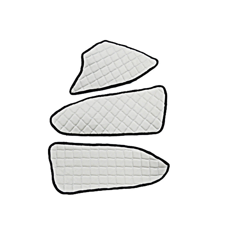 Tapis de panneaux de porte – Volant à droite, cuir synthétique (éco-cuir), blanc, adapté pour Mercedes Actros MP4