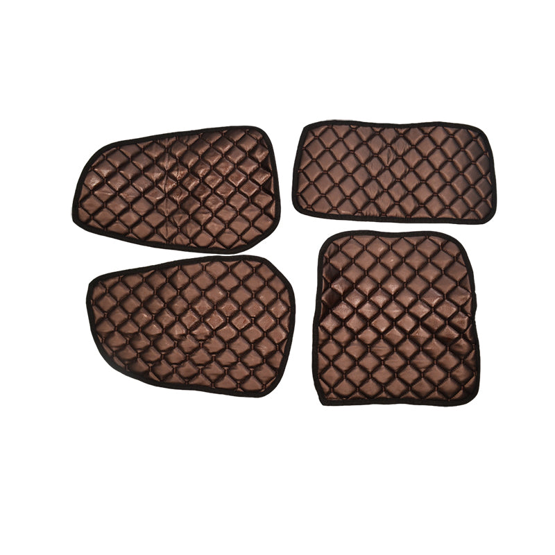 Tapis de panneaux de porte en cuir synthétique (éco-cuir) – adapté pour Scania R Series 2010–2016, bronze/cuivre