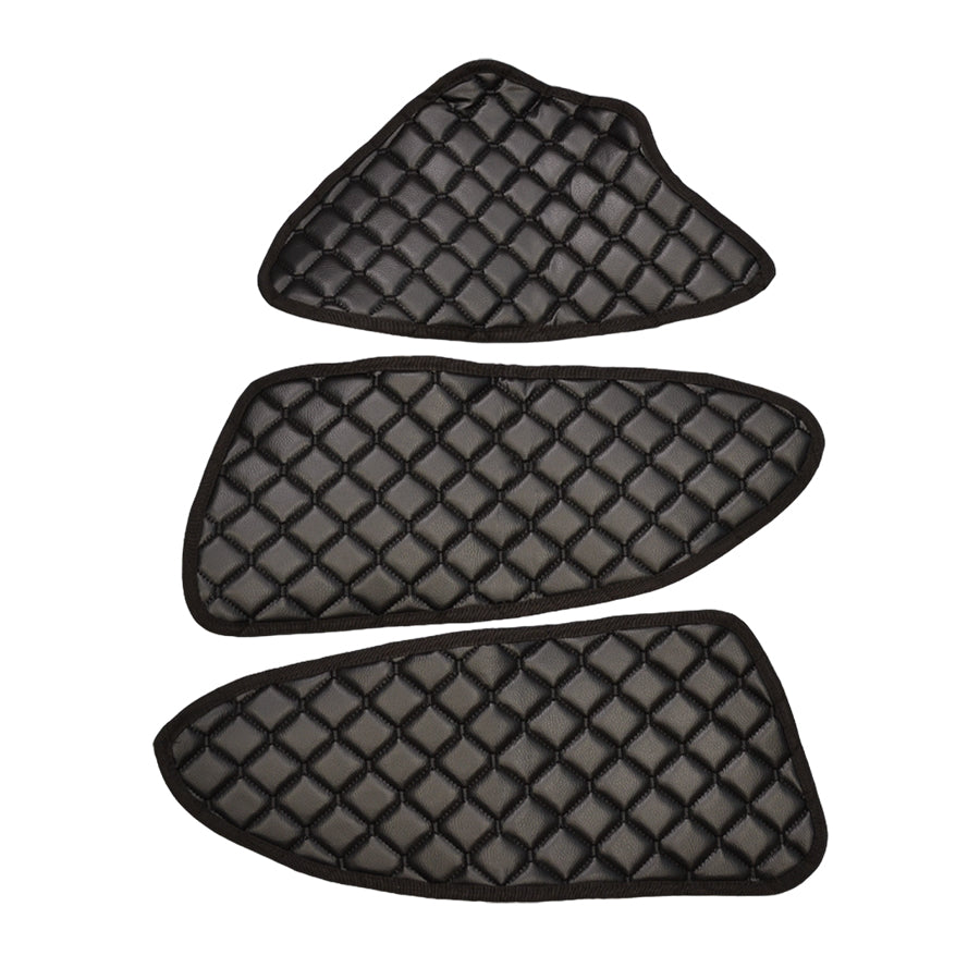 Tapis de porte et de console centrale – cuir synthétique (éco-cuir), noir, adapté pour Mercedes Actros L/F MP5 2021+