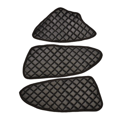 Tapis de porte et de console centrale – cuir synthétique (éco-cuir), noir, adapté pour Mercedes Actros L/F MP5 2021+