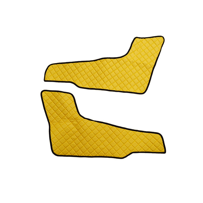 Вратични стелки – 2 броя жълта изкуствена кожа (еко кожа), подходящи за Volvo FH4 2013+