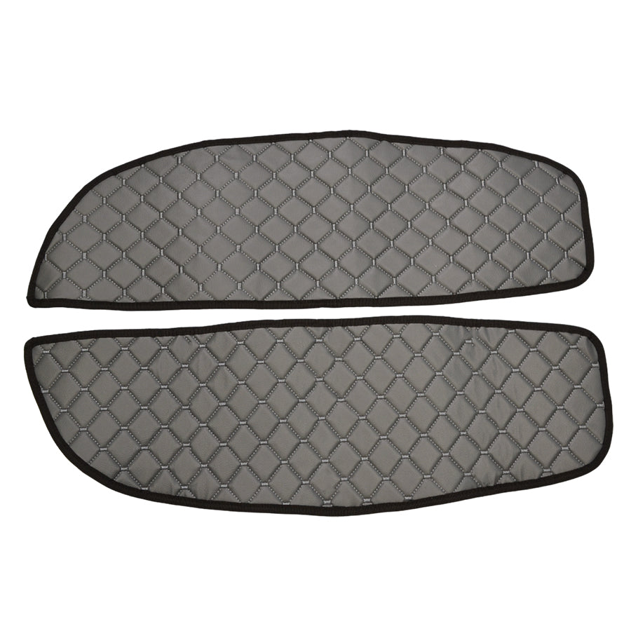 Türmattensatz – 2-teilig, Kunstleder (Eco-Leder), dunkelgrau, geeignet für MAN TGX 2007–2017