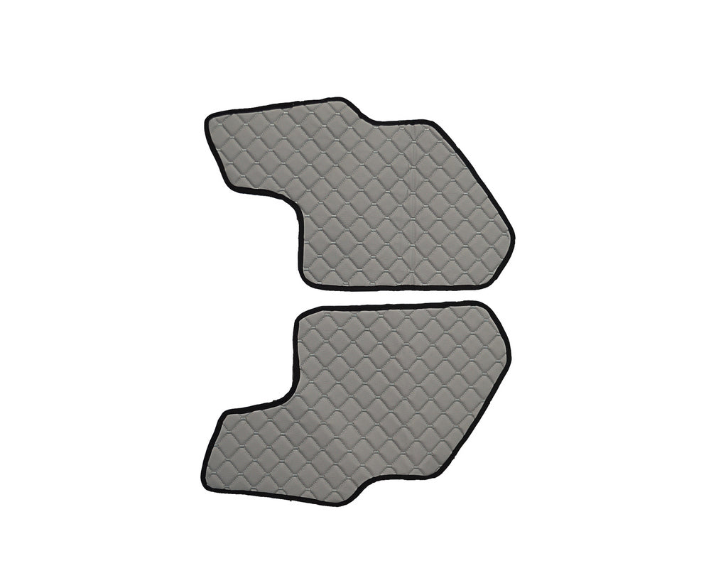 Tapis de sol de porte – 2 pièces, cuir synthétique (éco-cuir), gris foncé, adapté pour Scania R/S Next Gen 2017+