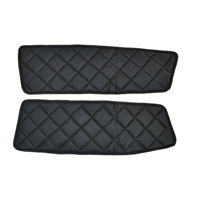 Black Eco Leather Door Mats – 2-Piece Set Suitable for DAF XF105 and XF106 (2006+)