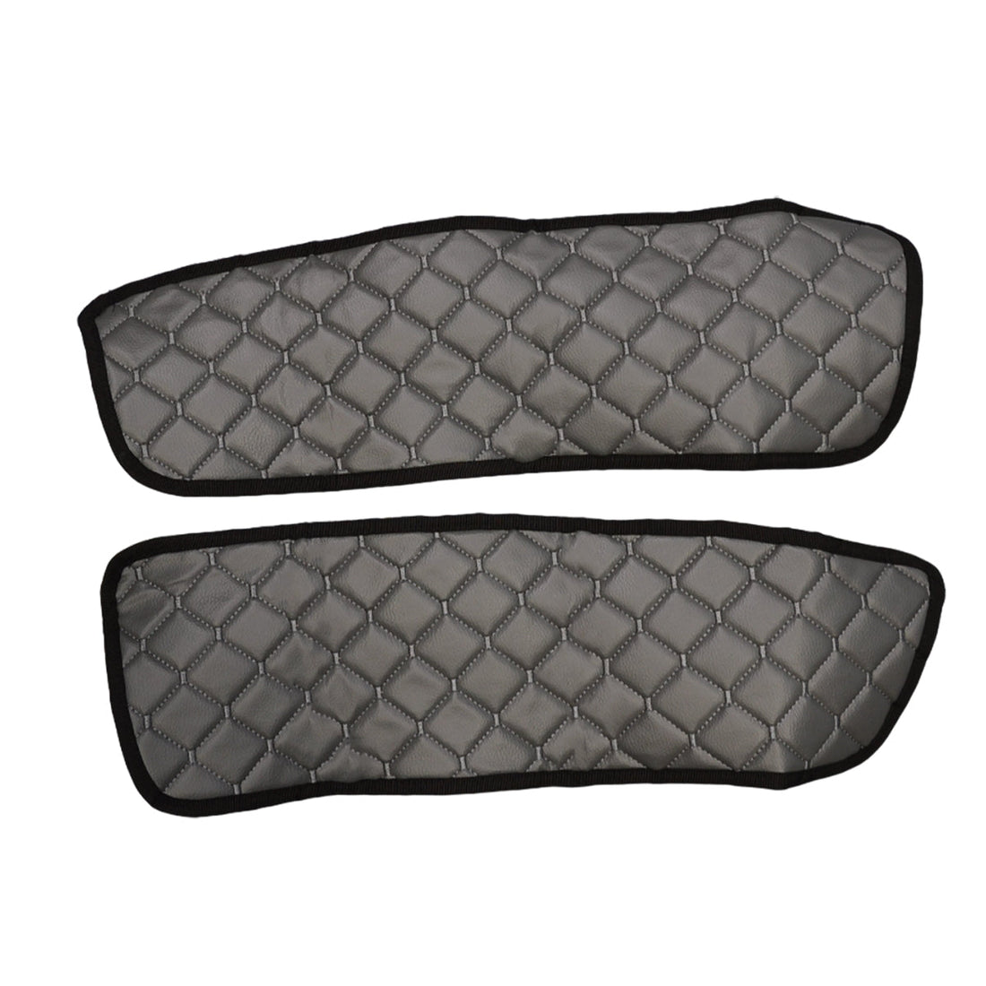 Door Mat Set – Eco Leather, Dark Grey, suitable for DAF XF105 and XF106, 2 Pieces