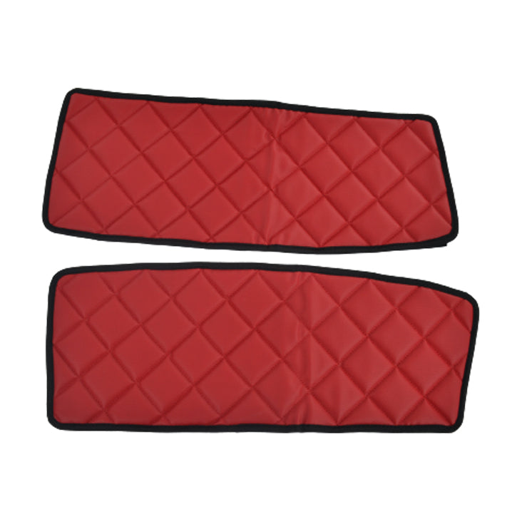 Door Mat Set – Red Eco Leather, suitable for DAF XF105/XF106 (2006+)