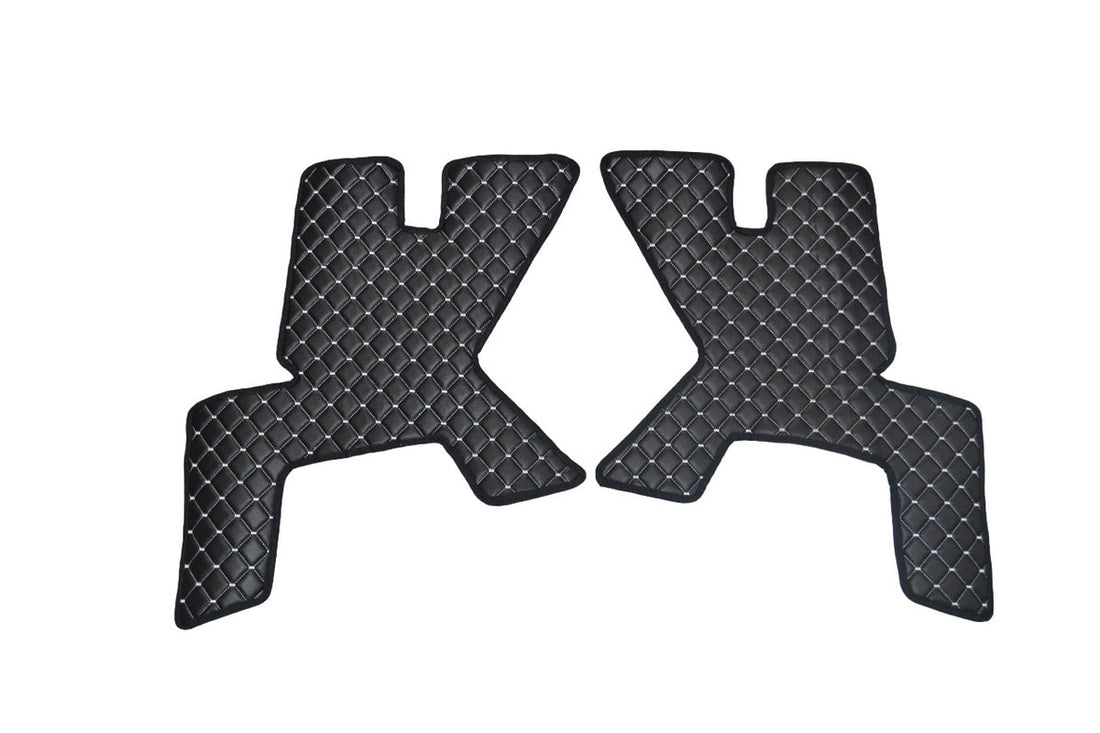 Стелки за врати – двукомплектни, от изкуствена кожа (еко кожа), черни с бял шев, подходящ за Renault T 2014+