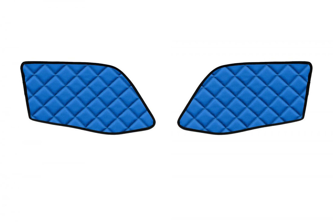 Σετ πατάκια πόρτας – 2 τεμάχια, μπλε τεχνητό δέρμα (eco leather), κατάλληλο για MAN TGX 2020+