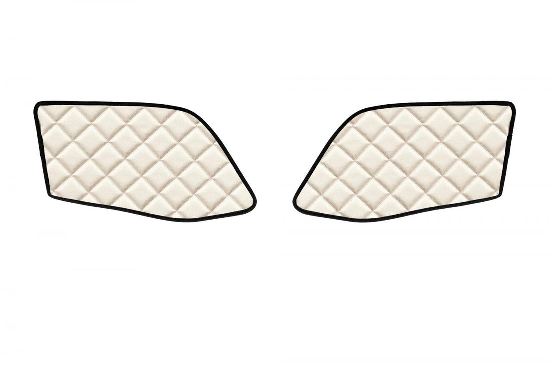 Σετ πατάκια πόρτας – τεχνητό δέρμα (eco leather), μπεζ, κατάλληλο για MAN TGX 2020+