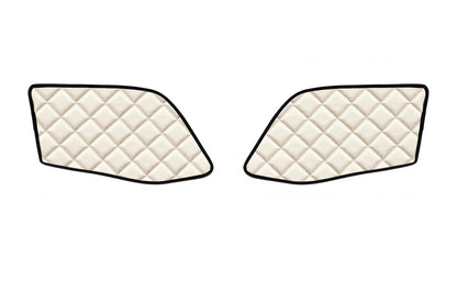 Door Mats Set – Eco Leather, Beige, suitable for MAN TGX 2020+