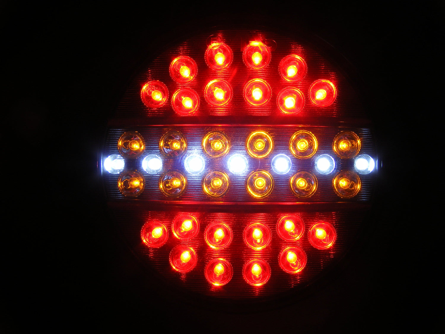 Πίσω φωτιστικό σώμα LED πολλαπλών λειτουργιών, κόκκινο/λευκό, 24V, 140 x 40 mm