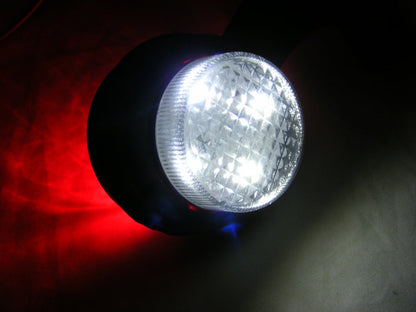 Feu de gabarit Ansel double LED arc-en-ciel, hauteur 14 cm, longueur 6 cm, entraxe de fixation 58 mm