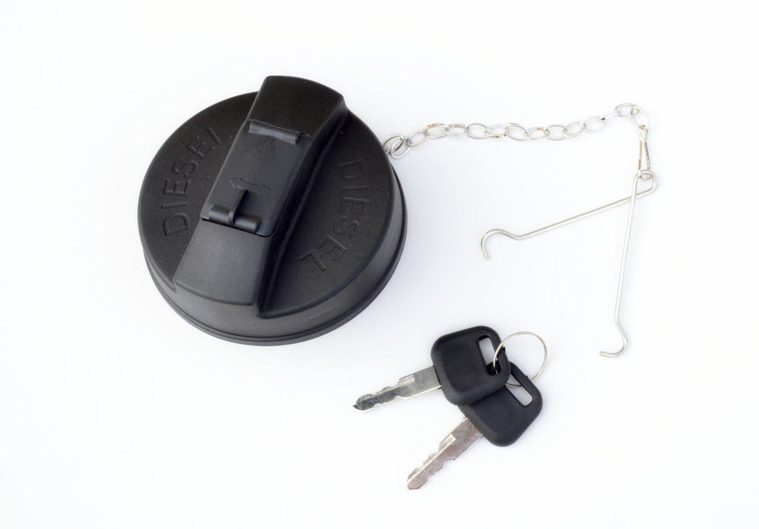 Fuel Cap – Black, Non-Nickel, 60 mm, suitable for Scania, DAF and Volvo