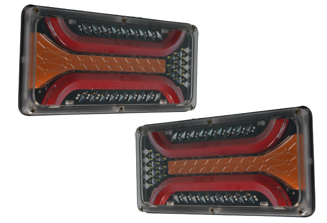 Jeu de feux arrière stop LED néon – 2 arcs, 33 cm