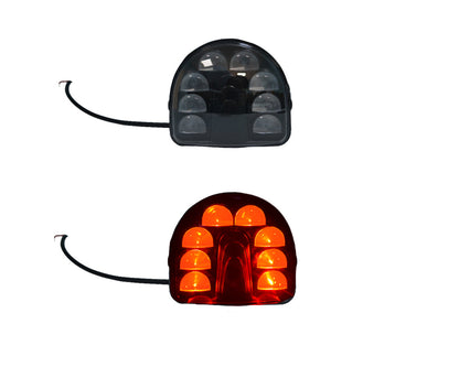 Lampe d’avertissement rouge à LED pour chariot élévateur – 8 diodes, 13 × 6 × 12 cm