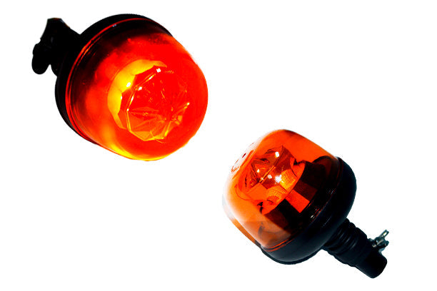 Gyrophare stroboscopique LED, montage sur base, 12/24 V, diamètre 130 mm, hauteur 209 mm, 7 modes de flash