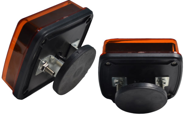 Gyrophare LED de signalisation, 12 LED SMD, 6 modes de clignotement, fixation magnétique, prise allume-cigare