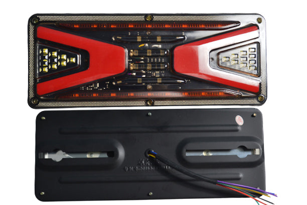 Feux stop latéraux LED néon Side V, 33 cm, 24 V, lot de 2