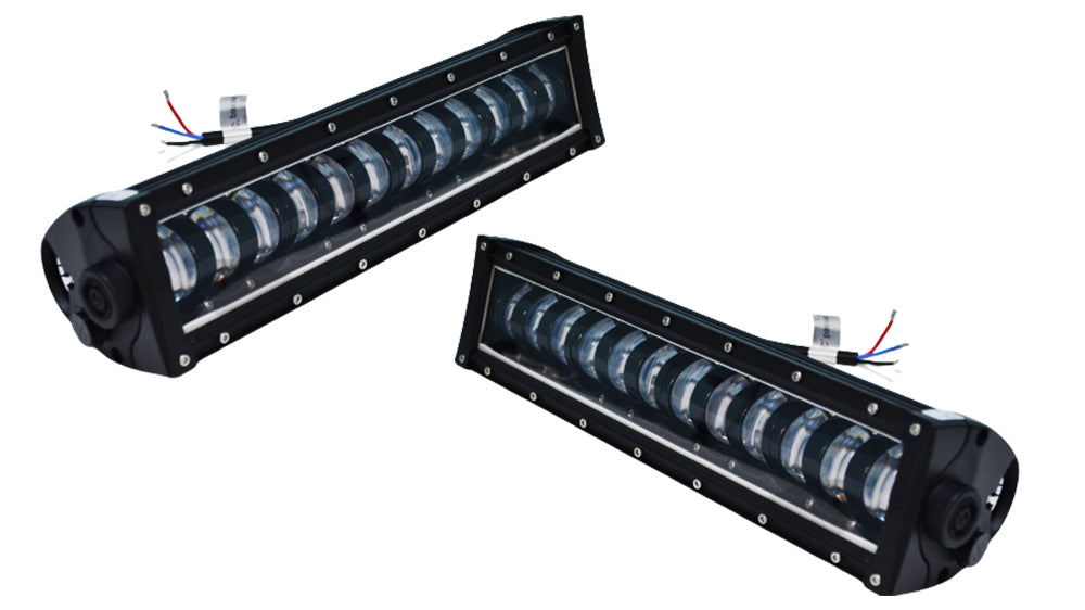 Barre lumineuse LED 96 W 12/24 V 340 x 75 x 90 mm avec LED CREE