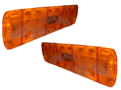 Rampe lumineuse LED de signalisation d’urgence, 120 cm, feu jaune pour véhicules