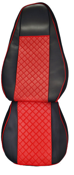 Housses de siège en cuir rouge – adapté pour Scania G 360, 2016–2022