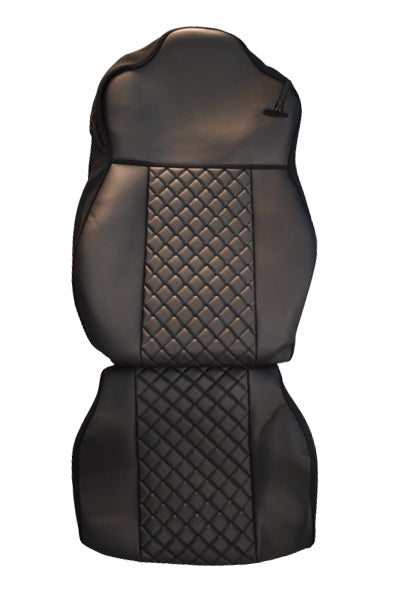 Housses de siège en cuir synthétique (éco-cuir) noir adaptées pour Iveco S-Way 2021