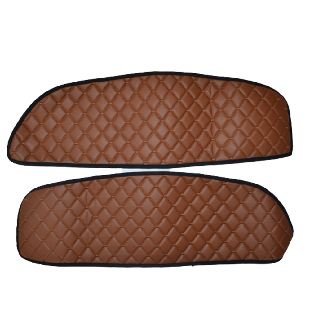 Türmattensatz – 2-teiliges Set aus braunem Kunstleder (Eco-Leder) geeignet für MAN TGX 2007–2017