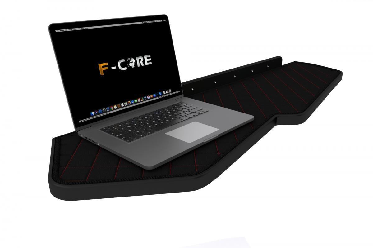 Table de tableau de bord longue avec LED – adaptée pour Volvo FH4, noire avec surpiqûres rouges