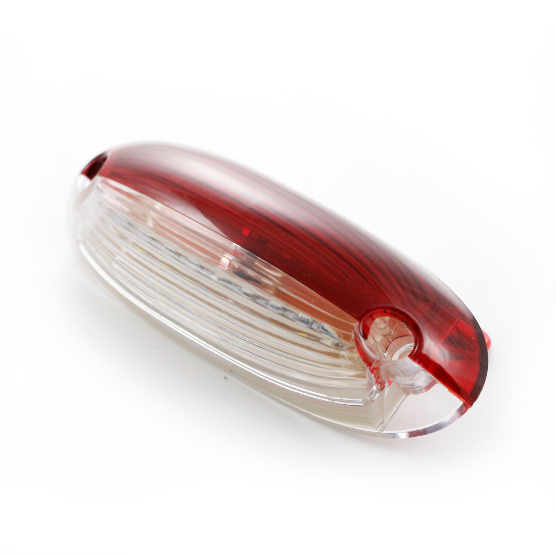 Вертикален LED габарит, червен/бял, 12/24 V