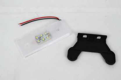Feu de gabarit LED blanc avec support, 24 V, 6 LED, 102×43×8 mm, entraxe de fixation 75 mm