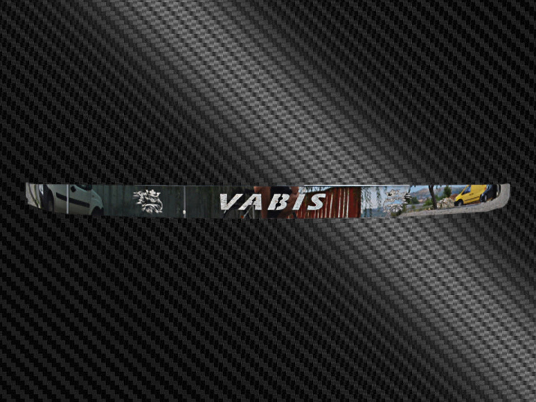 Stone Catcher Decoration – Front Wiper Bar suitable for Scania R 2004–2016, Handwritten SCANIA Script with Eagle Logos, Stainless Steel 304